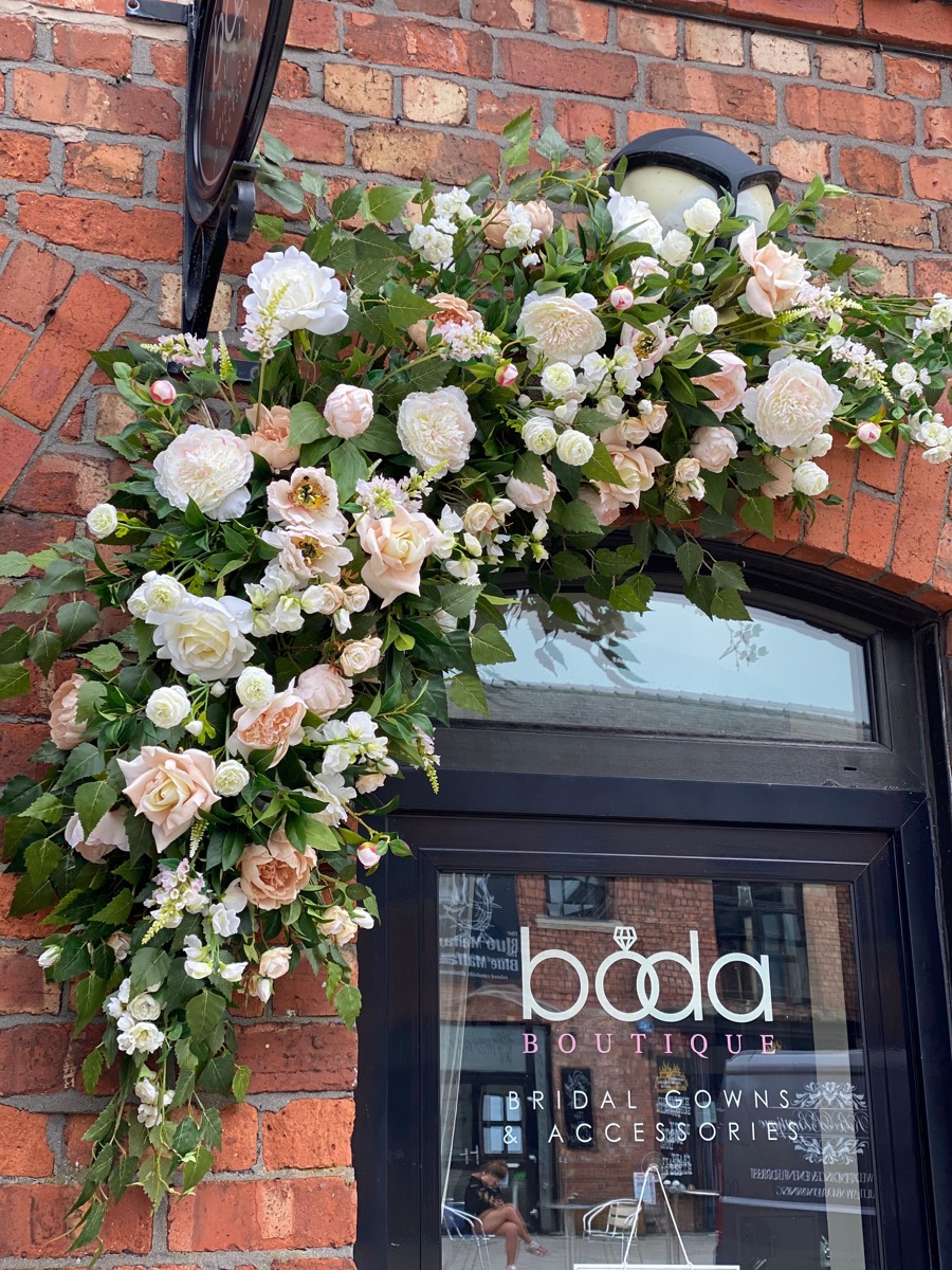Corporate floral display detail