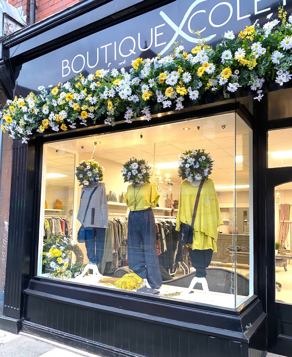 Corporate floral styling in a boutique commercial interior