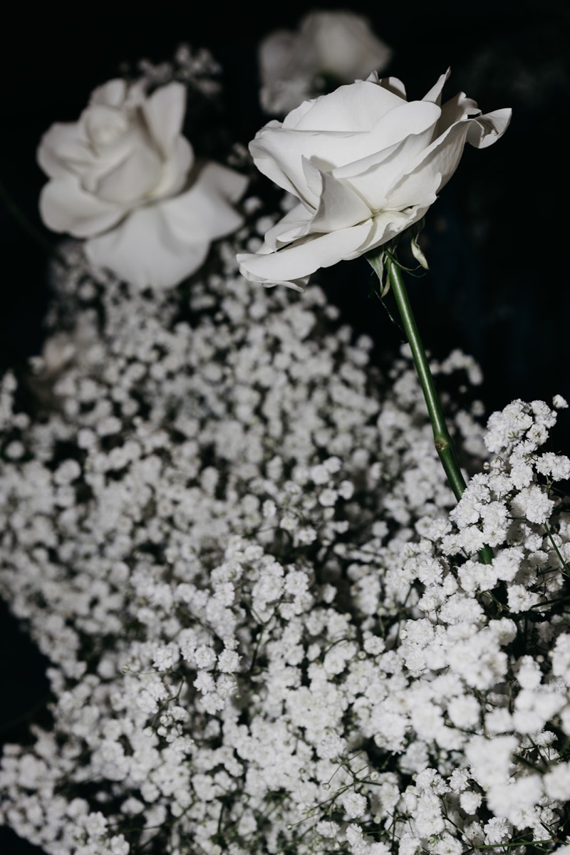 Wedding ceremony floral styling